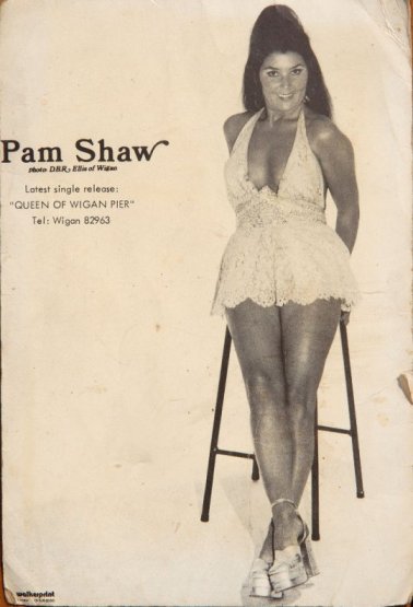 Pam as a Las Vagas star in the 1960's